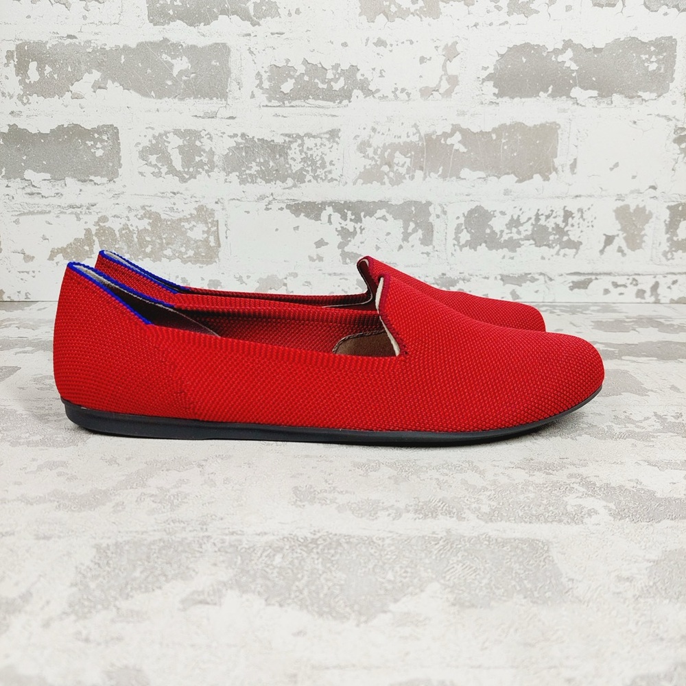 NEW Rothy's The Loafer Red Round Toe Slip On Flat Loafers F378 - Picture 3 of 8